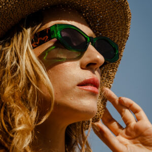 Lunette Femme Marron et Vert