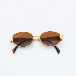Lunette Femme Doré Et Marron